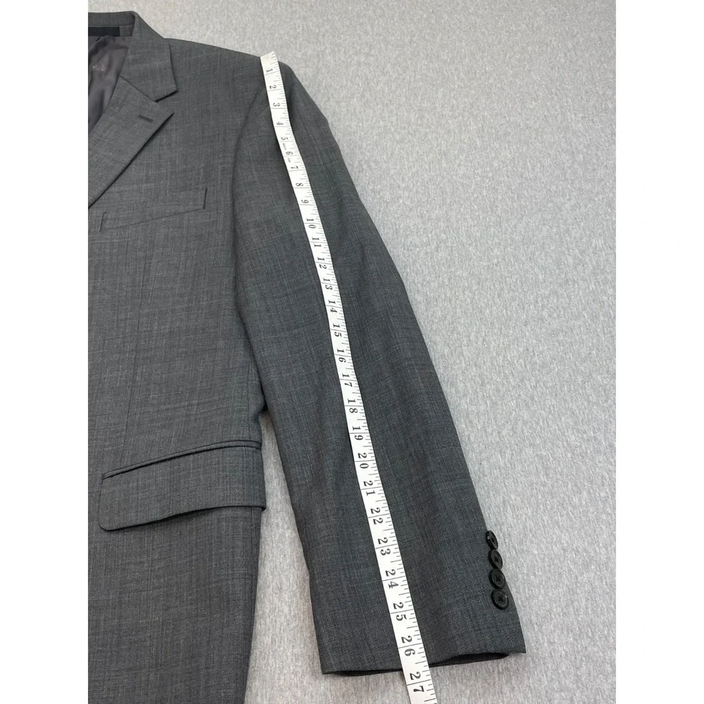 Lauren Ralph Lauren Suit Mens 46L Hopsack Wool Blend Pants 38x29 - 2 Pcs